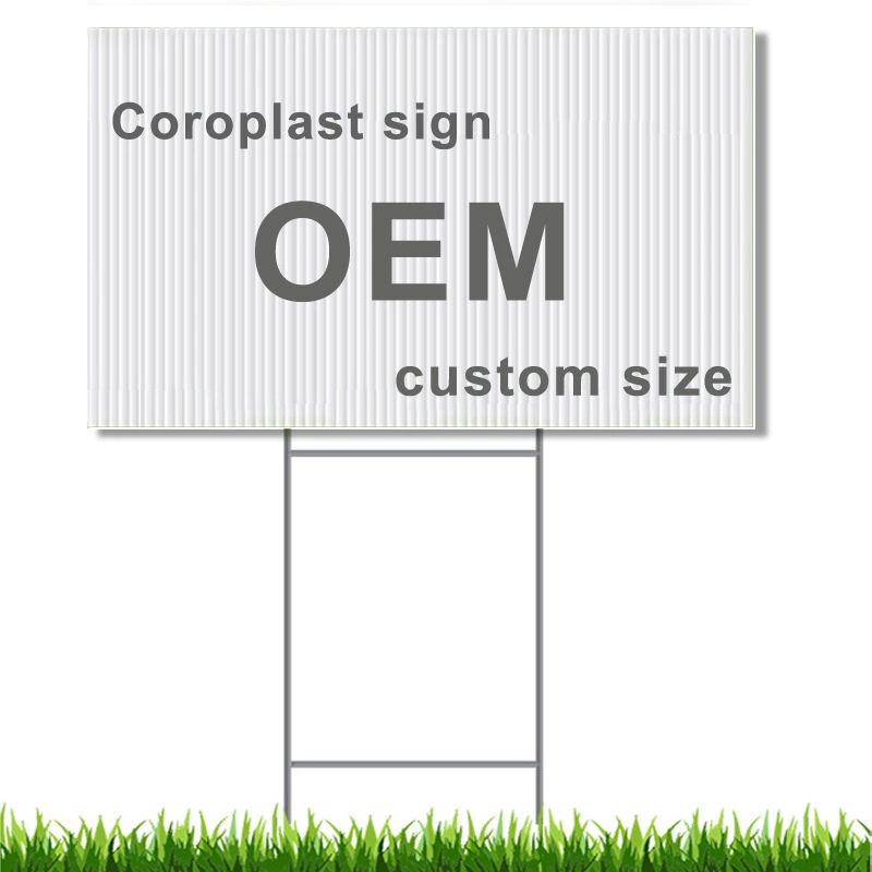 Proplex, Twinplast, Corriflute and Corriboard Yard Sign for Advertising, Election and Warning