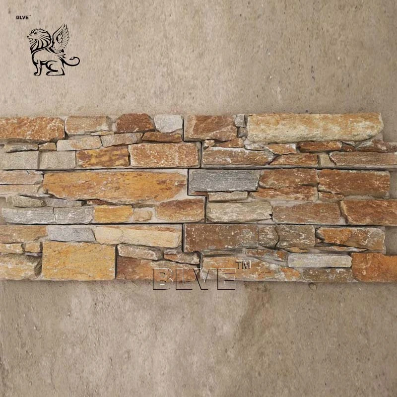 Edificio Blve Decorativo exterior Stone Slate Natural Stone Wall Revestimiento Casa Cultura Precio de piedra para Mayoristas CSD-58