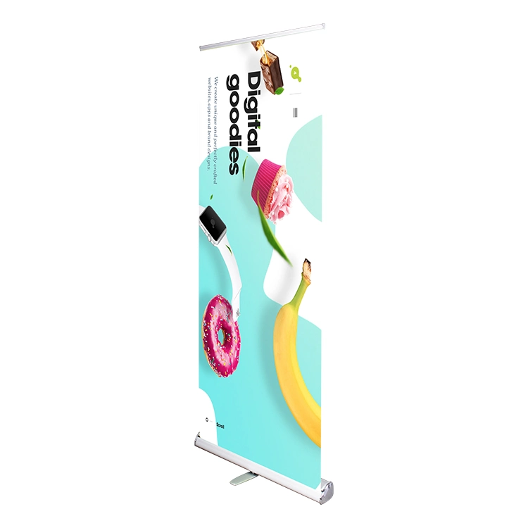 Customized Advertising Electric Roll up Banner Display Stand Rollup Banner Stand