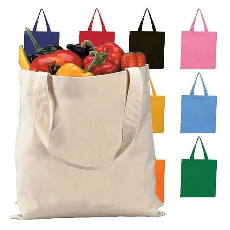 High quality/High cost performance  Custom Printed Logo Standard Size Shopping Eco 5oz 8oz 10oz 12oz Cotton Canvas Tote Bags