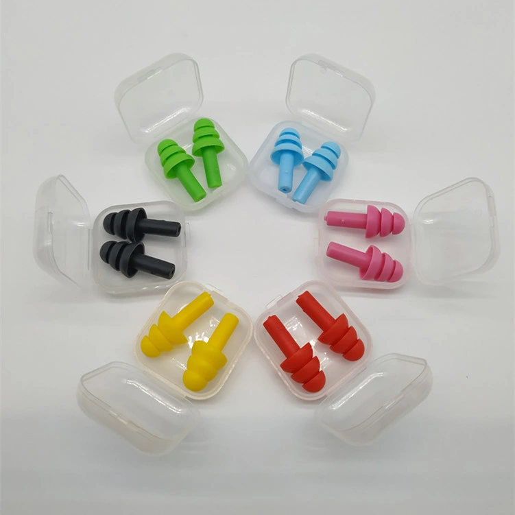 Study and Sleep Noise Prevention Silicone Swimming Earplugs