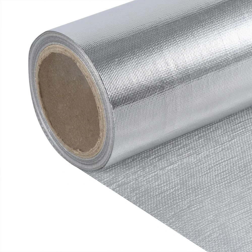 Fireproof Reflective Fabric Aluminum Fiberglass Cloth Aluminized Fabric