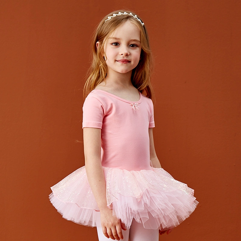 Ropa de entrenamiento de verano para niños, ropa de ballet para niñas