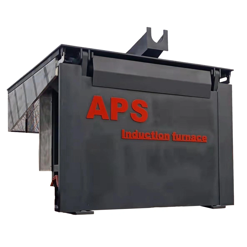 Aps 500kg 5ton Electric Industrial Copper Aluminum Scrap Metal Smelting Cast Iron Brass Bronze Stainless Steel Smelting Induction Melting Furnace for Sale