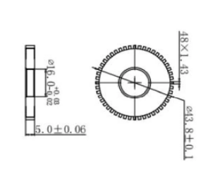 High Stability and Strength Disc Type Three Bracket Series AC Asynchronous Motor Encoder for Golf Cart Forklift Aerial Work Platform Sightseeing Car Parts