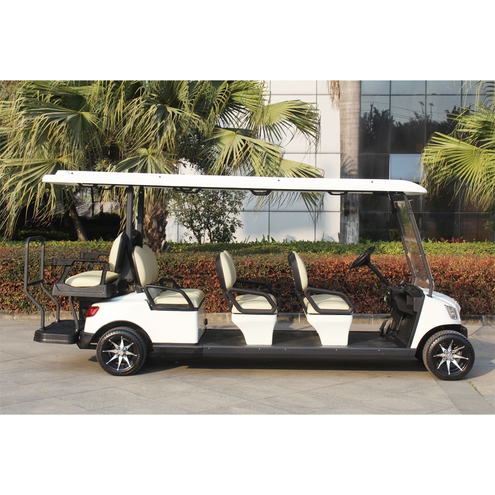 Carrito de Golf eléctrico de alta calidad Marshell con 2 8+6 asientos CE Aprobado (DG-M6+2)