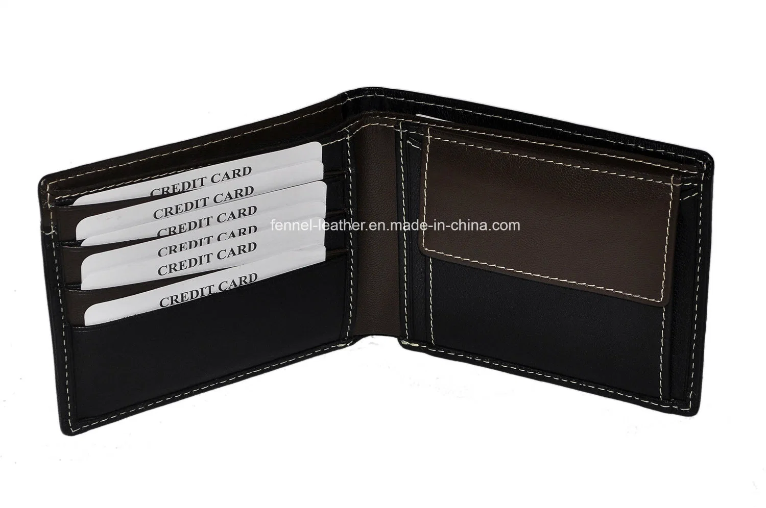 Fabriquer High Fashion Men Business Designer Fashion Wallet pour RFID Protection antivol avec porte-carte à glissière et poche pour monnaie Portefeuille en cuir (EU4106)