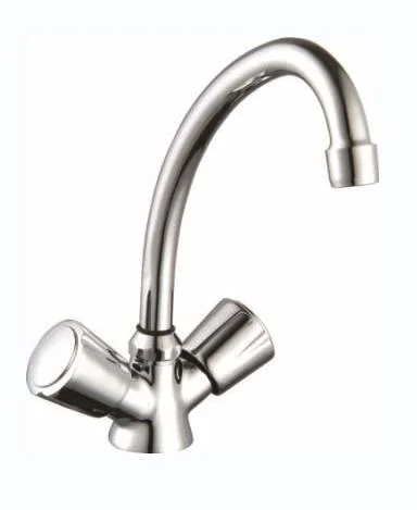 New Design Wall Mounted Double Handle 2-Holes Faucet for Bathroom