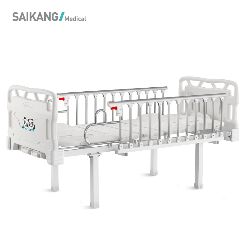 Cq2K Saikang Acero Inoxidable 2 Gira 2 Manual ajustable Función de los niños cama de hospital pediátrico
