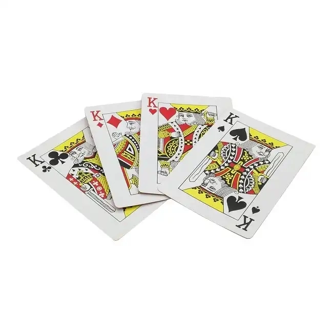 Customized Logo Paper Card Game Playing Cards Advertising PVC Waterproof Playing Cards