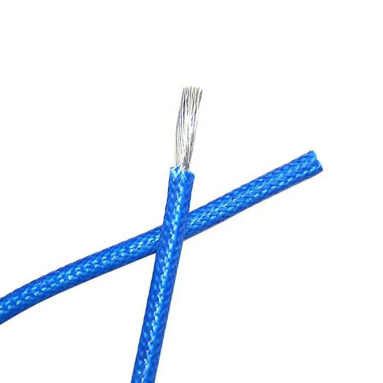 Manufactures Wire and Cable Single Core Silicone Rubber Insulated Fiberglass Braided Wire 14AWG