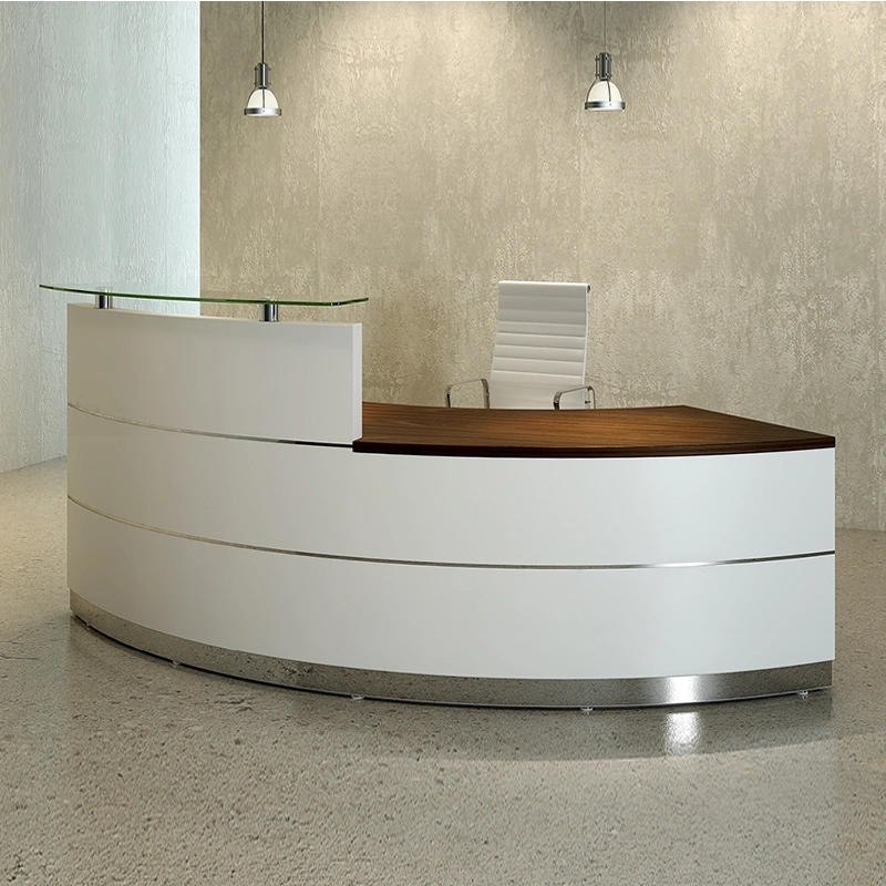 Modern Simple Portable Design Reception Counter Front Desk Community Hospital White and Small Reception Desk Made by Marble