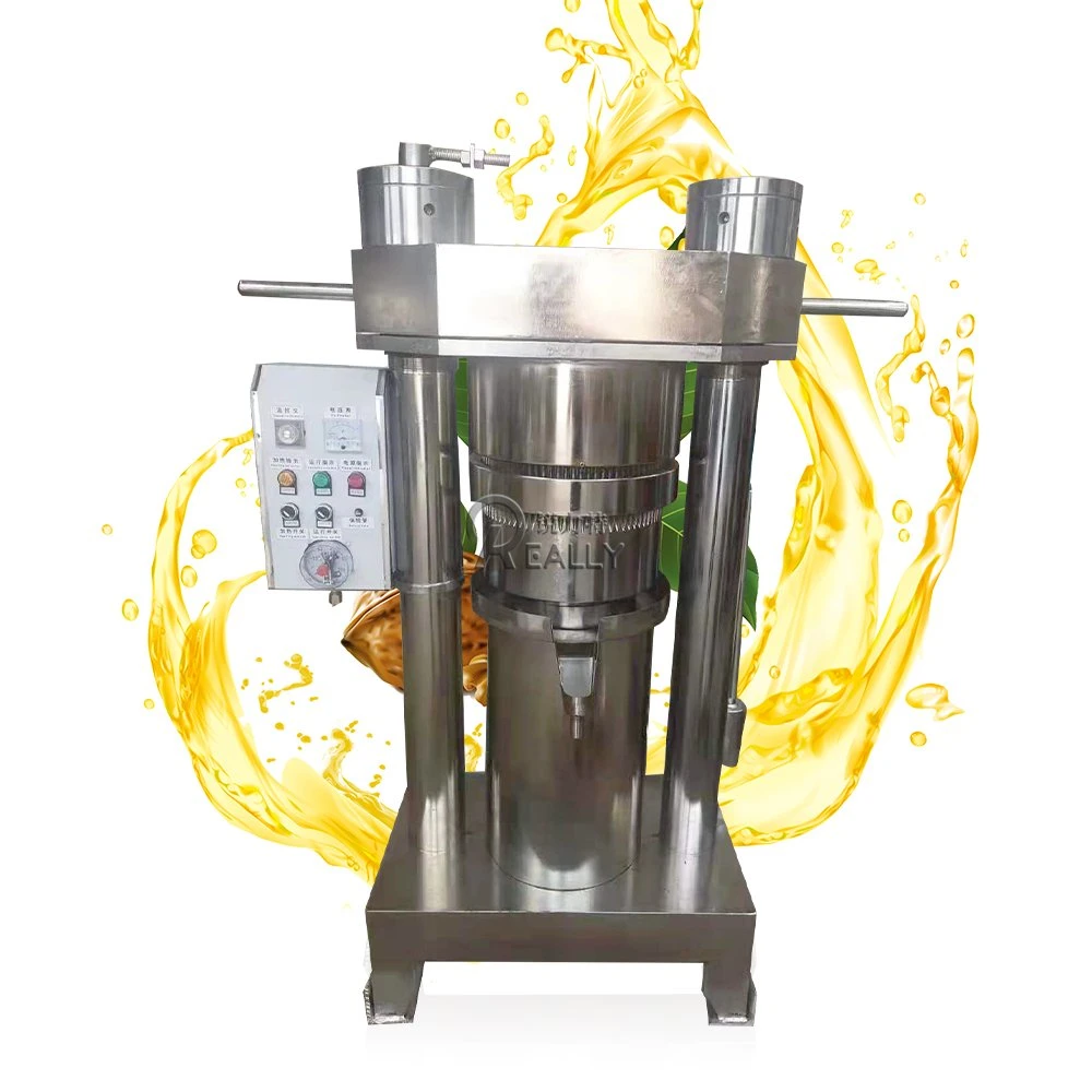 Negocio de la máquina de presión de aceite Expulsor automático de extracción de aceite de oliva Aceite de tung Cacahuetes Semillas de soja maíz máquina extractor pequeño 4-5kg.