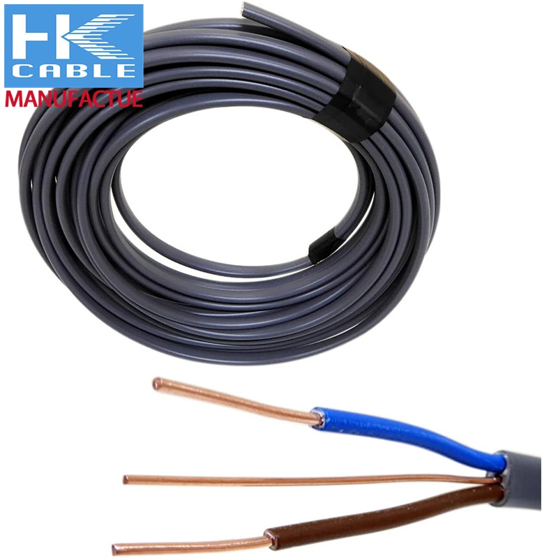 6242y 3core Twin and Earth Flat Cable and Wire 1.5mm 2.5mm 450/750V TPS PVC Solid Copper House Wiring Electrical Cable