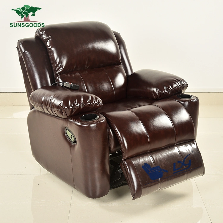 High quality/High cost performance  Wooden Frame Single Chair Couches Leisure Leather Sofa Living Room Furniture