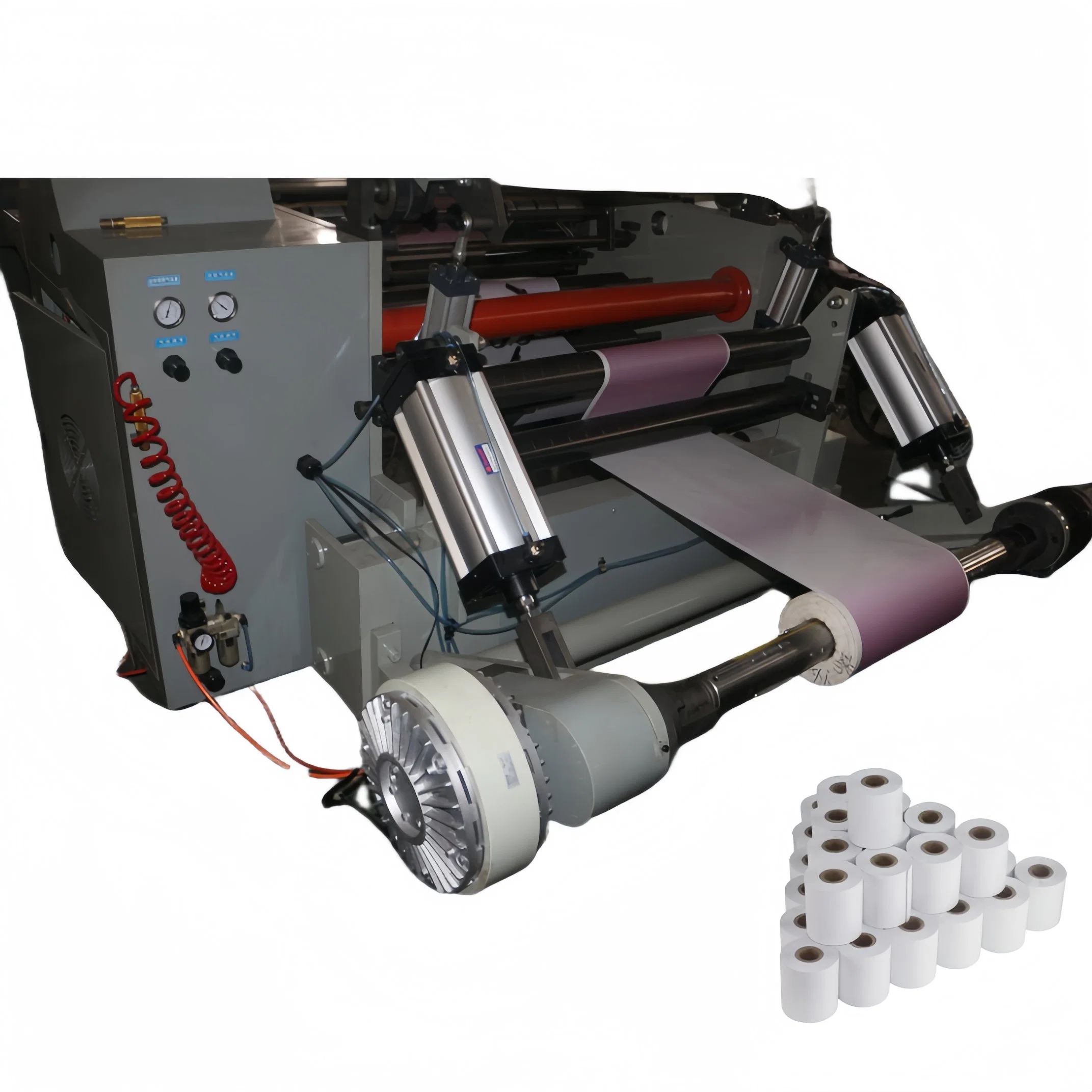 TTR Thermal Transfer Ribbon Roll Printer Slitter Rewinder Machine with Rewind and Printing Slitting