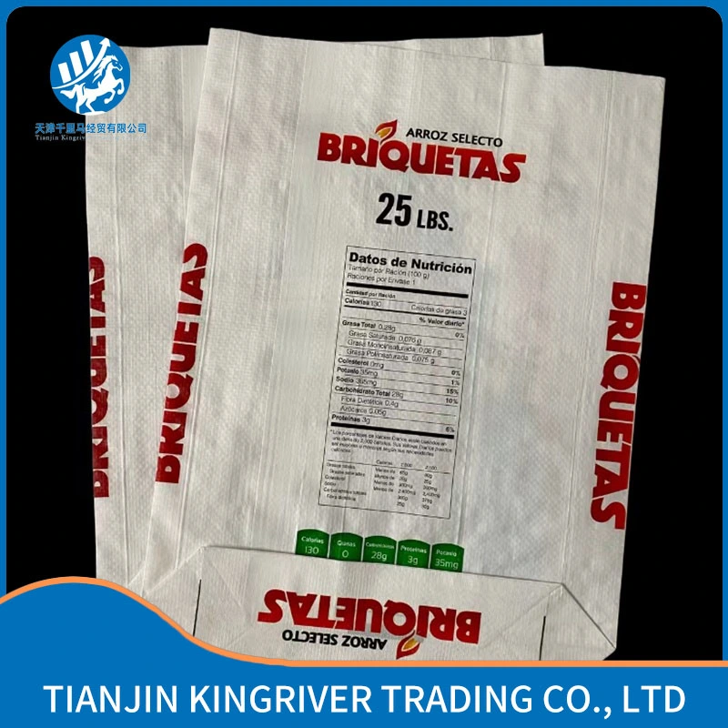 Plastic PP Woven Square Big Packaging Rice High quality/High cost performance 
