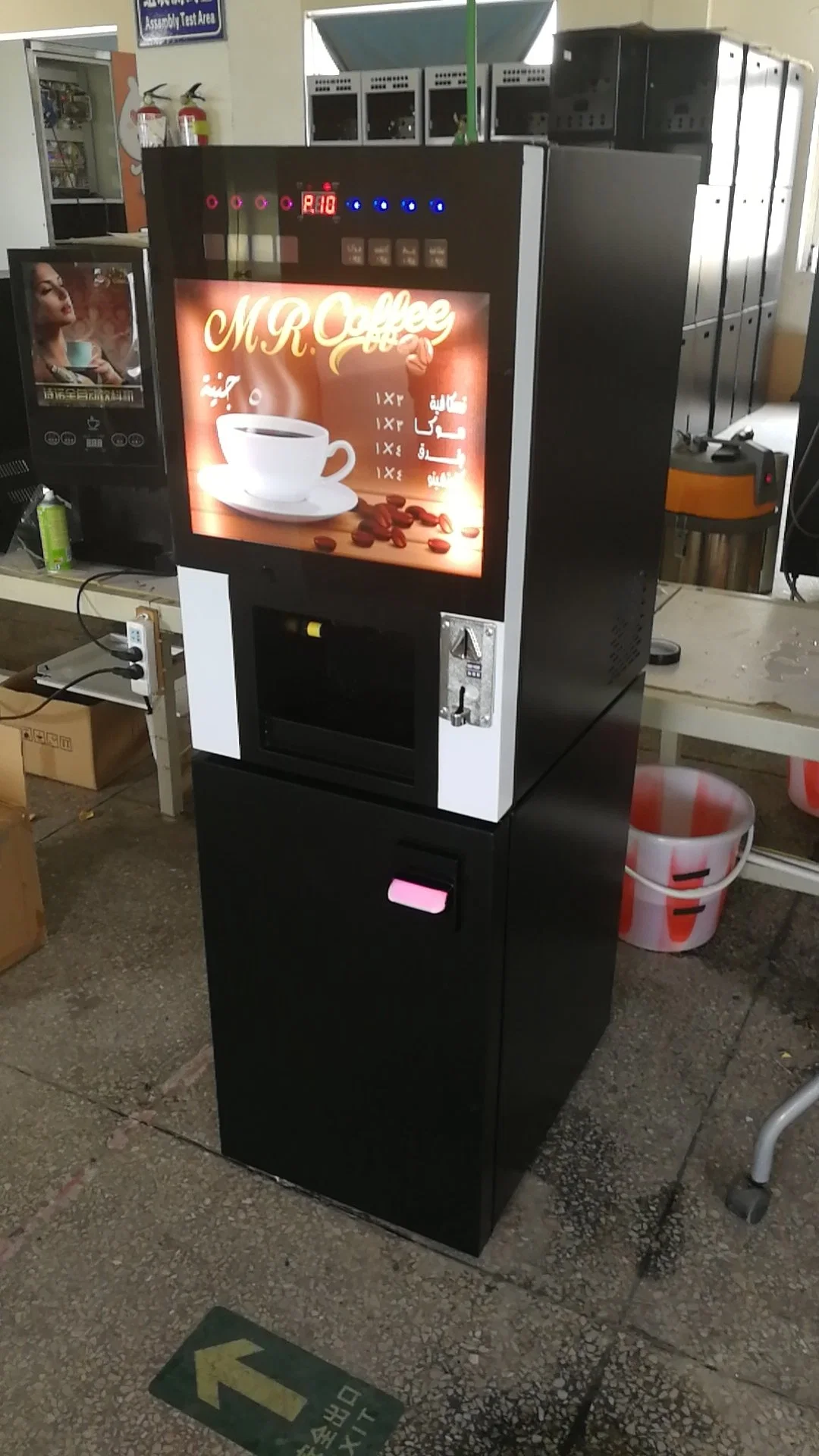 Public Use Instant Coffee and Tea Vending Machine Wf1-306A