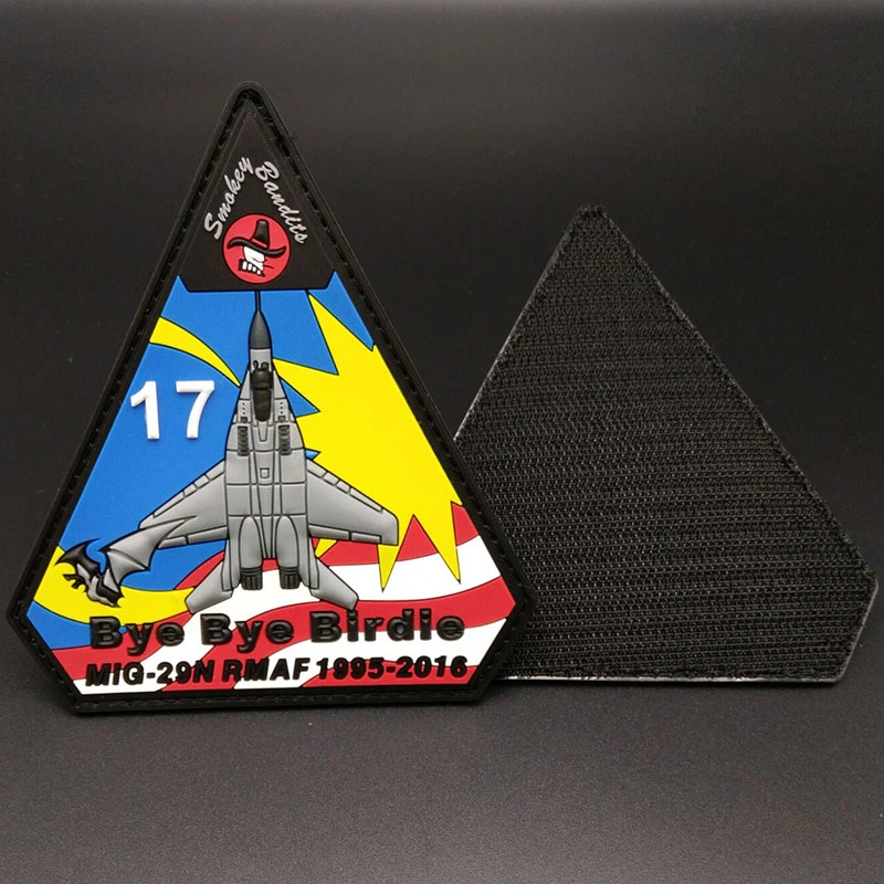 China Wholesale/Supplier Custom Heat Transfer Tactical Gear Patch Iron on Sticker Name Clothing Label Printing 3D PVC Rubber Patches for Souvenir