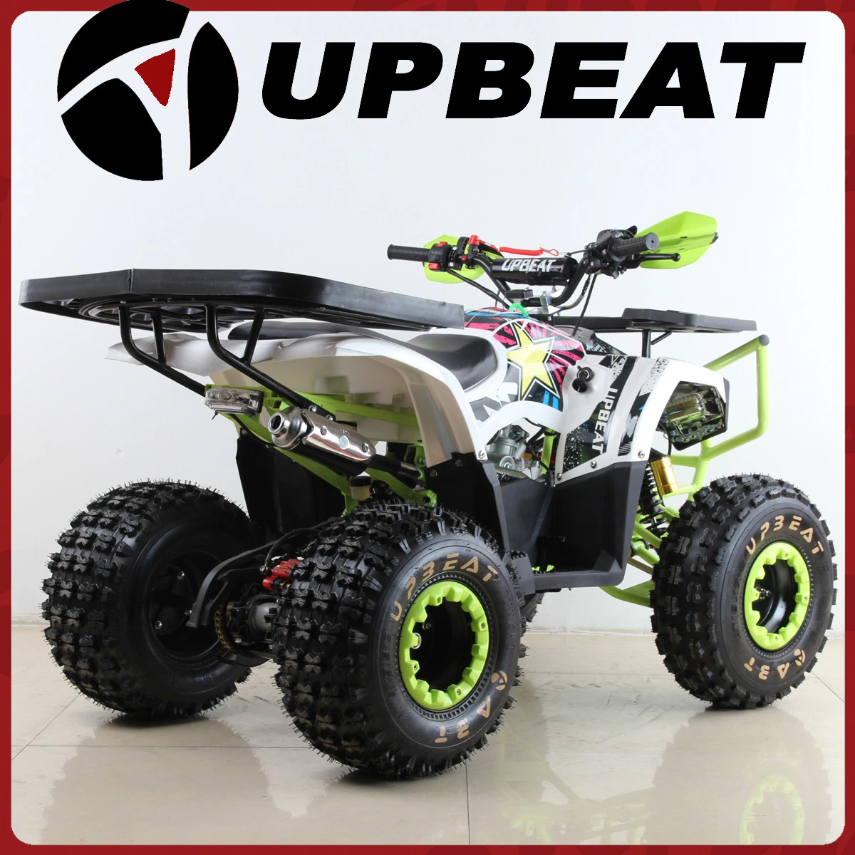 8 ATV Quad Bike con 125cc pulgadas de neumático grande Protección delantera