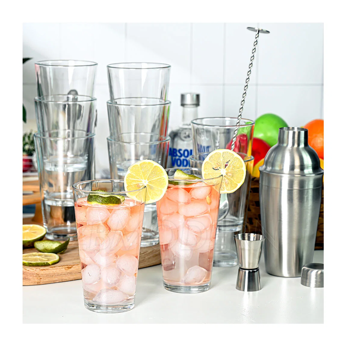 Wholesale/Supplier Custom Best Rock Tumbler Nordic Highball Juice Glass Set 6 PCS Drinking Cup Water