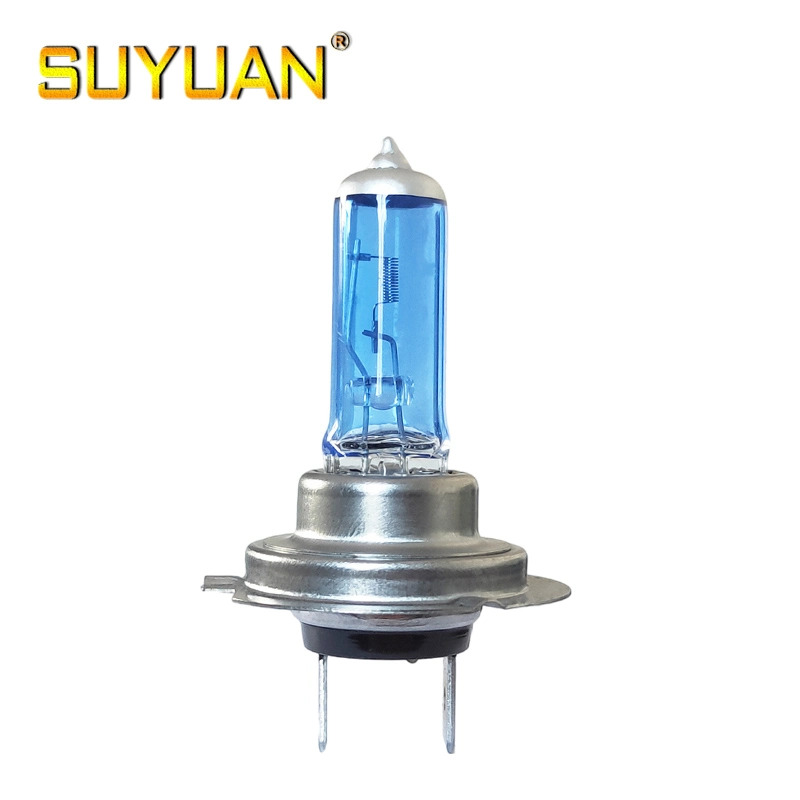 Factory Direct Sale Custom Made Super White H7 Lamps 12V 24V 55W 100W Car Halogen Headlight Long Life Blue Auto Bulbs