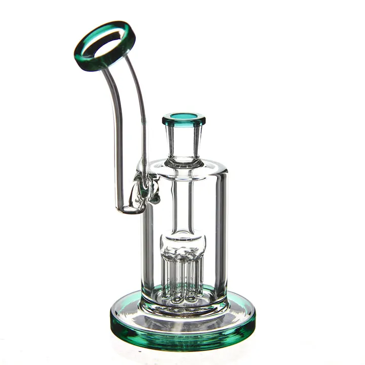 Arbre tordu le cou Mini Perc DAB Rig Eg en verre Collection Heady tube droit de la tête de douche en verre Perc Pipe vaporisateur