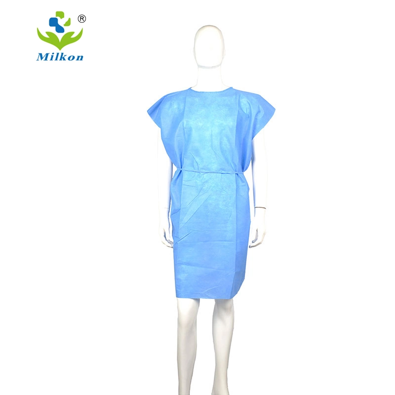 Médecin de l'Hôpital d'approvisionnement médical uniforme des vêtements de protection des blouses de chirurgiens dentaires Patient Blouse jetable en polypropylène étanche robes d'isolement