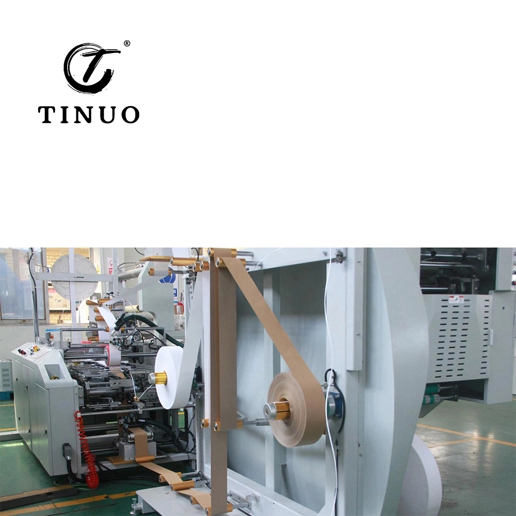 Automatic Shopping Paper Bag Machine with Twisted Rope Handle Inline