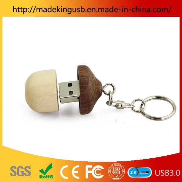 16/32/64G Handmade Wooden Nuts / Acorns USB Flash Drive for Storage Creative Cute Gift