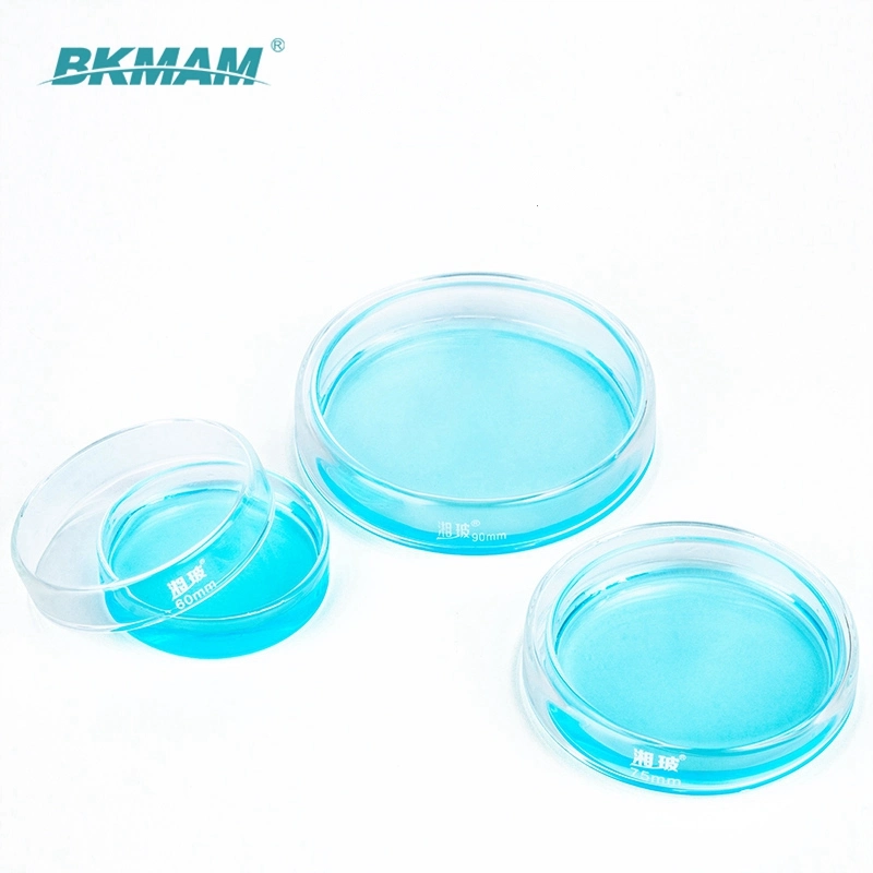 Good Price Lab Autoclavable Glass Petri Dish Round Shape with Lid 60mm 100mm 200mm