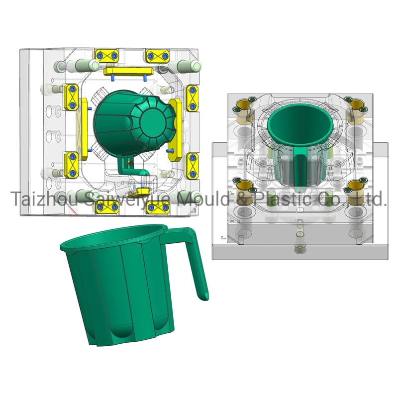 Bathroom Bath Plastic Mug Mold 1L PP Bathing Water Container Injection Mould