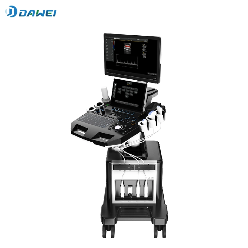 Dawei DW-T3 Дешевые Basic 2D Китай Trolley Color Ultrasound Scanner