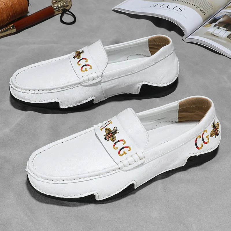 Zonxuanmen Freizeitschuhe Mode Herren Schuh Handgemachte Wildleder Echtes Leder Herren Loafers Mokassins Slip auf Herren Wohnungen Männlich Fahrschuhe