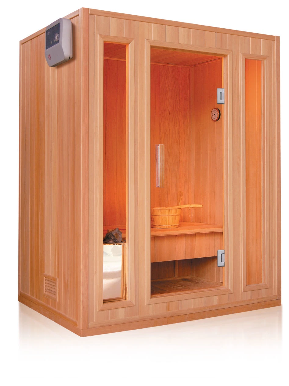 Good Quality Indoor 3 Person Dry Steam Sauna Room for Factory Sale