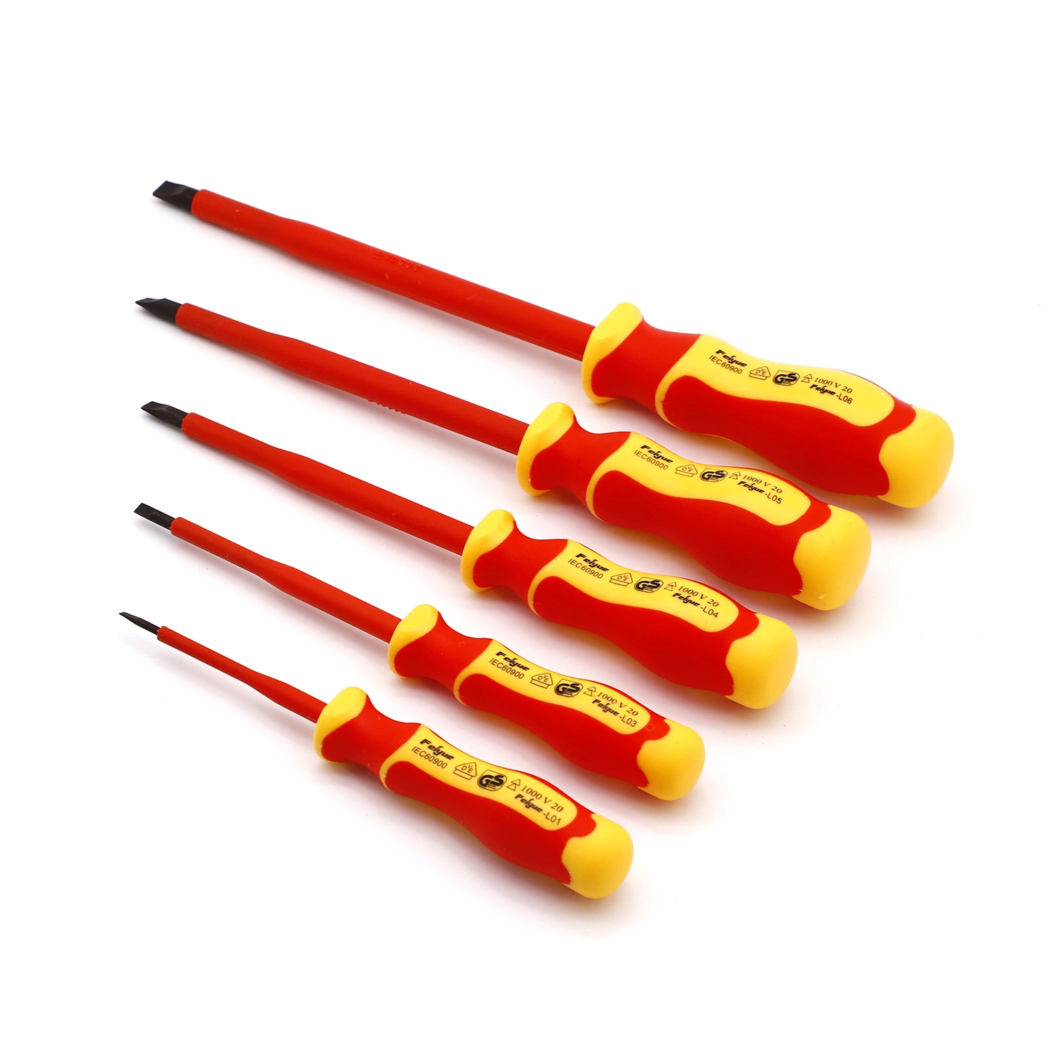 Professional VDE Screwdriver, Hand Tools, Hardware Tools, Made of S2, VDE Screwdriver, Professional Screwdriver, Regular Size, Screwdriver Cross