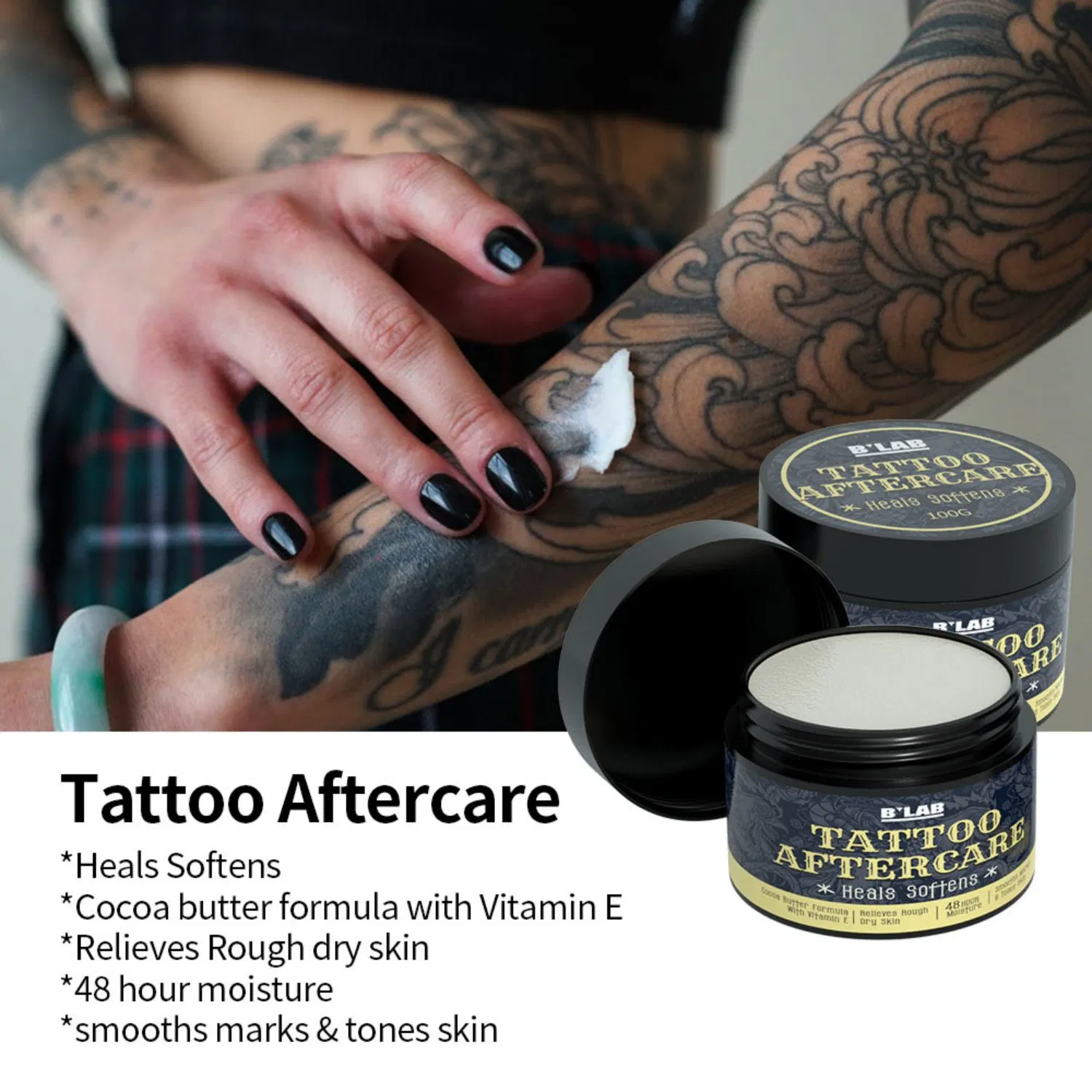 Pre-Tattoo Aftercare Cream Balm Natural Healing Skin Care