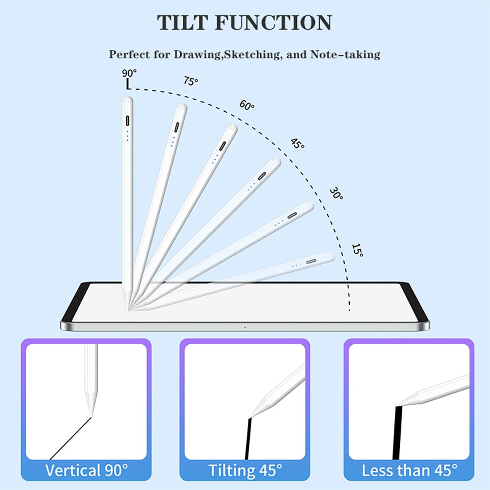 Promotion Gift Active Palm Rejection Tiltable Capatetive Touch Stylus Pen for iPad