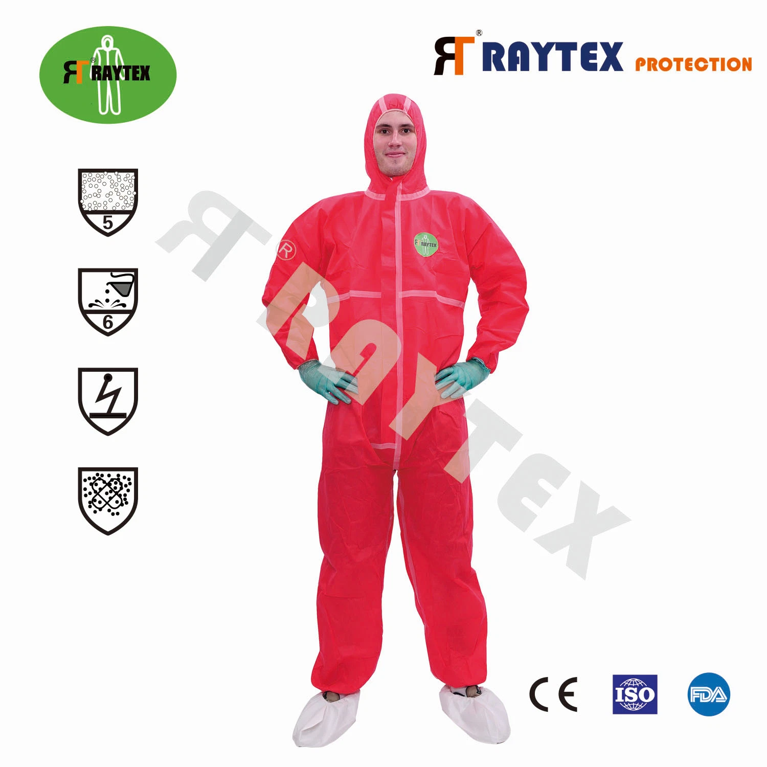 PPE Suit Non-Sterile Protective Workwear Clothing with Tape Seam