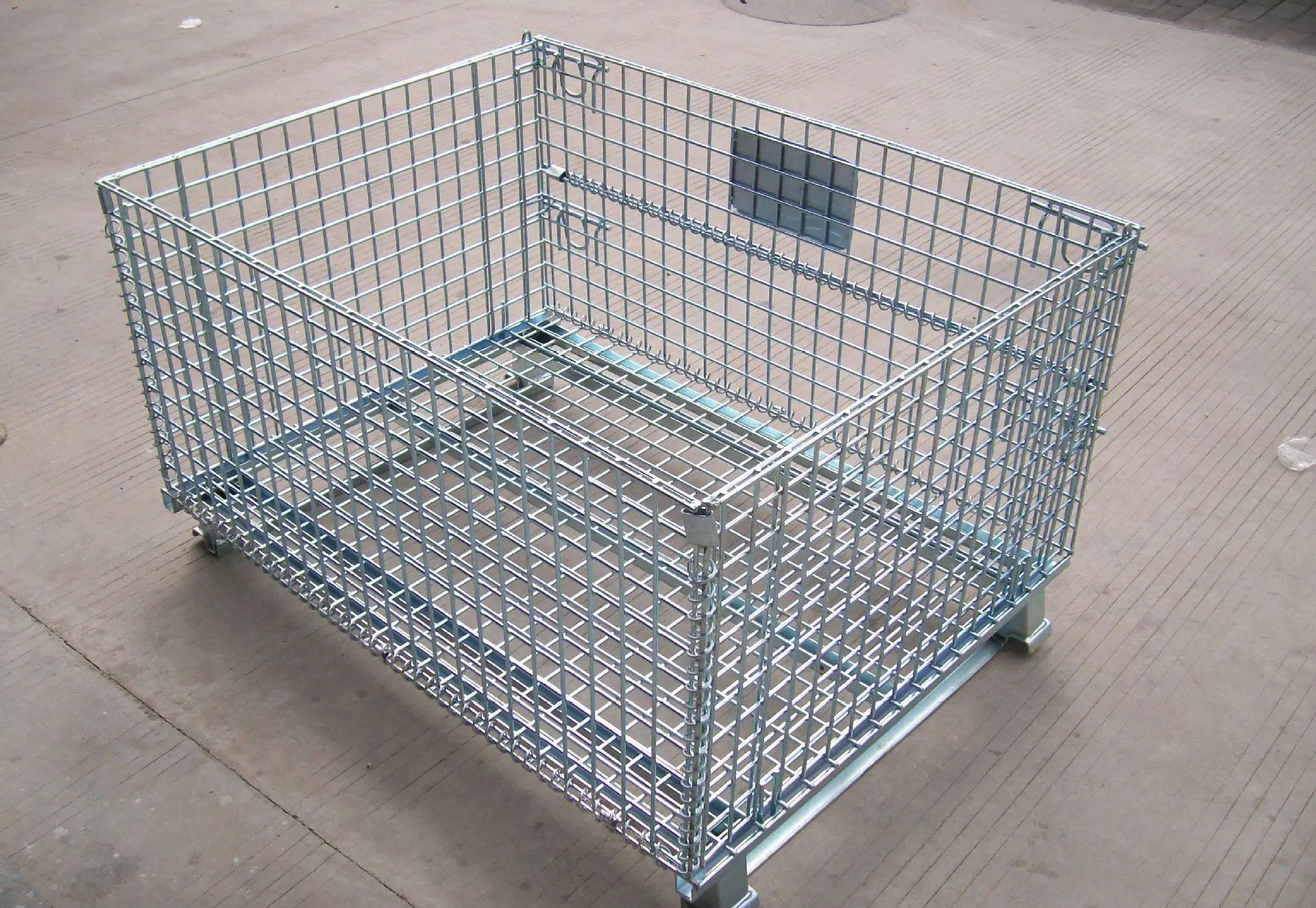 Foldable Galvanized Wire Mesh Container