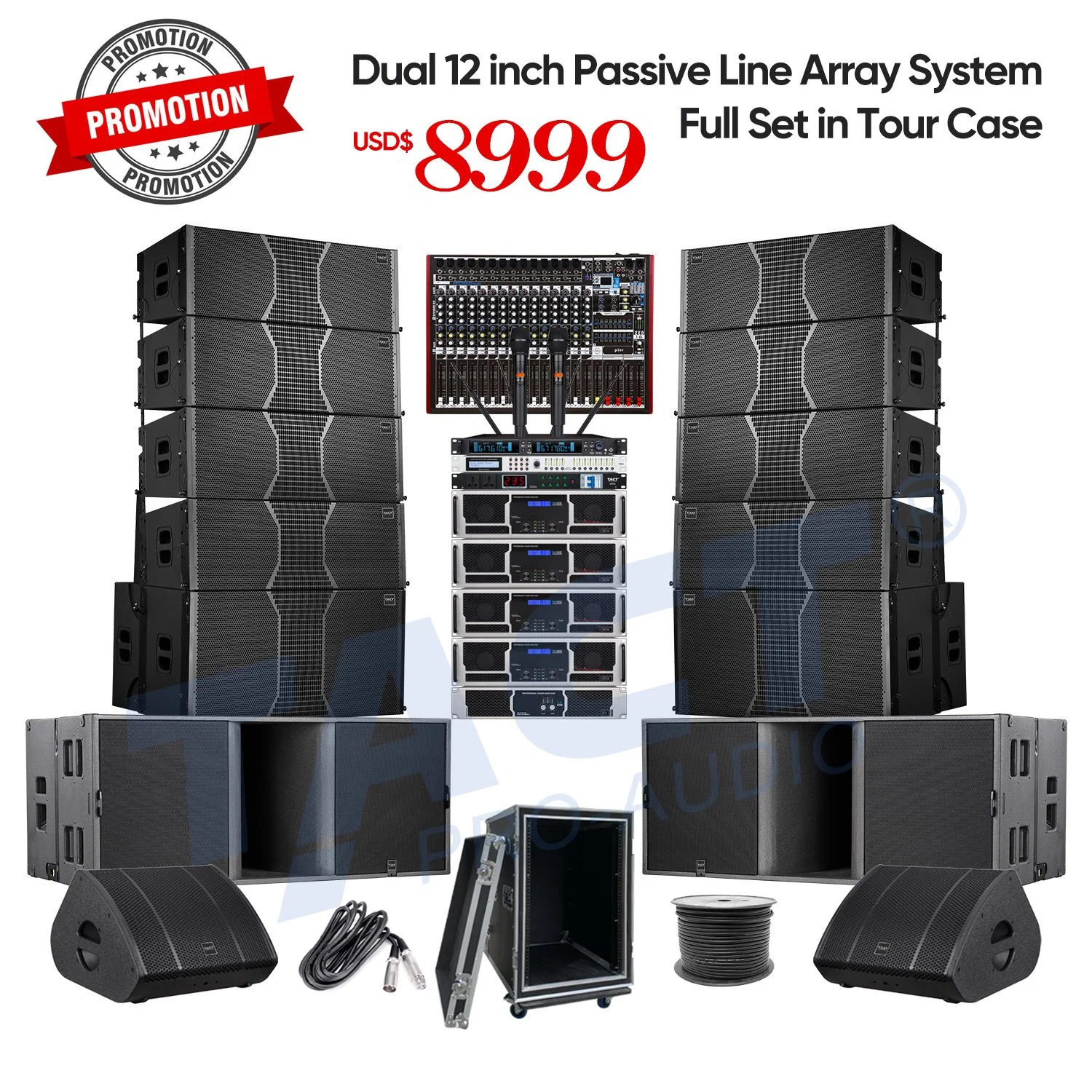 Tact Promotion Price Dual 12 Inch Passive Line Array System