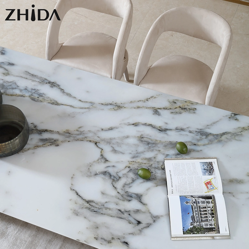 Rectangle Marble&Metal Luxury Dining Table