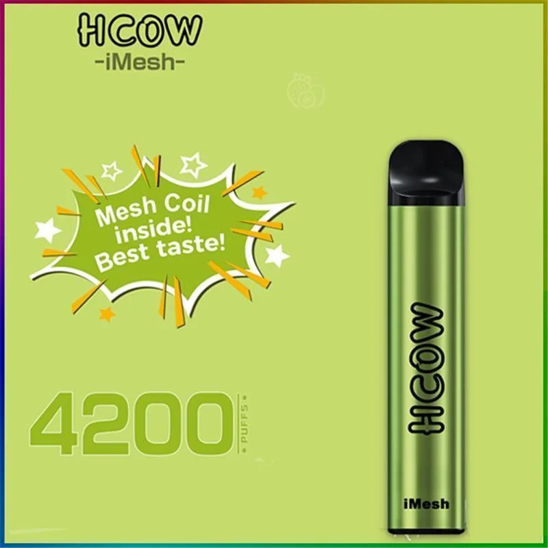 Wholesale/Supplier Price Hcow Imesh 4200 Puffs 10ml Capatity Rechargeable Disposable/Chargeable Vape Pen Vs E-Lux Legend 3500