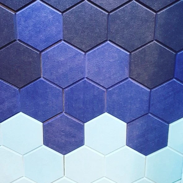 Hexagon Acoustic Cheap Price Good Quality Hex Acoustic Panel Decoration for Karaoke Room/Cinema Decor