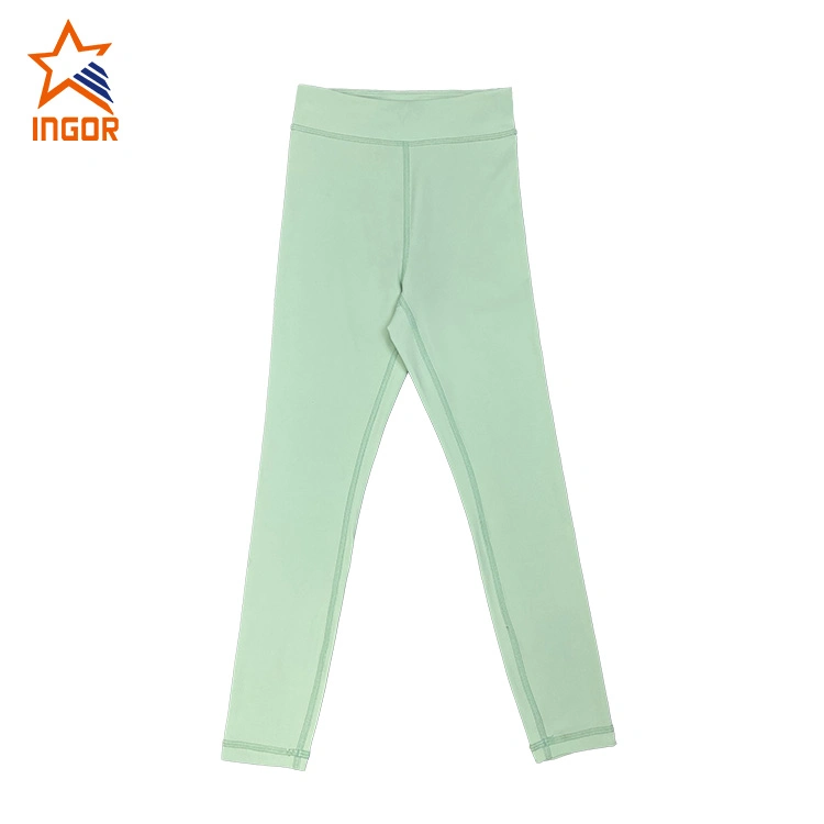 Ropa de niños Ingorsports trajes de baño clásico de cintura alta Legging Activewear niños ropa deportiva