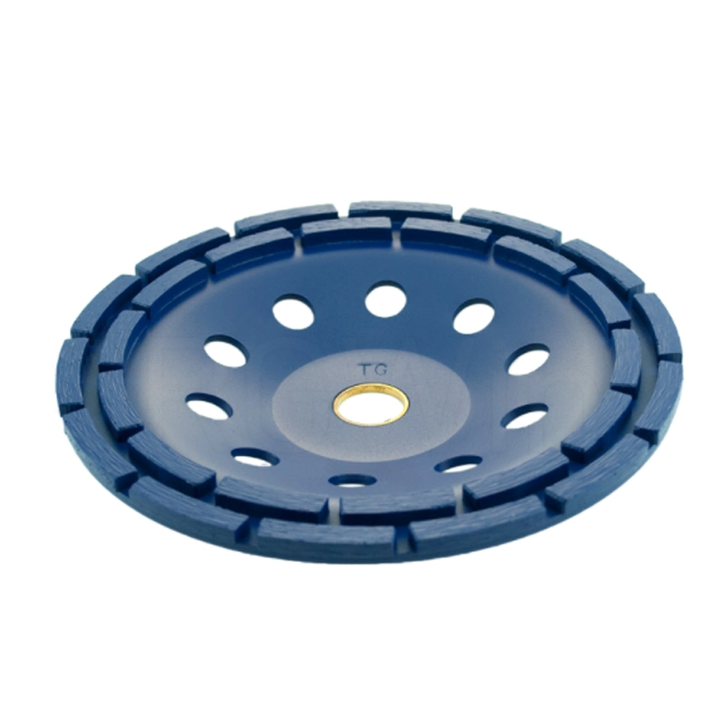 100/125/150/180/230mm Double Row Diamond Segment Grinding Wheel Cup Disc Grinder Concrete Granite Stone Cut