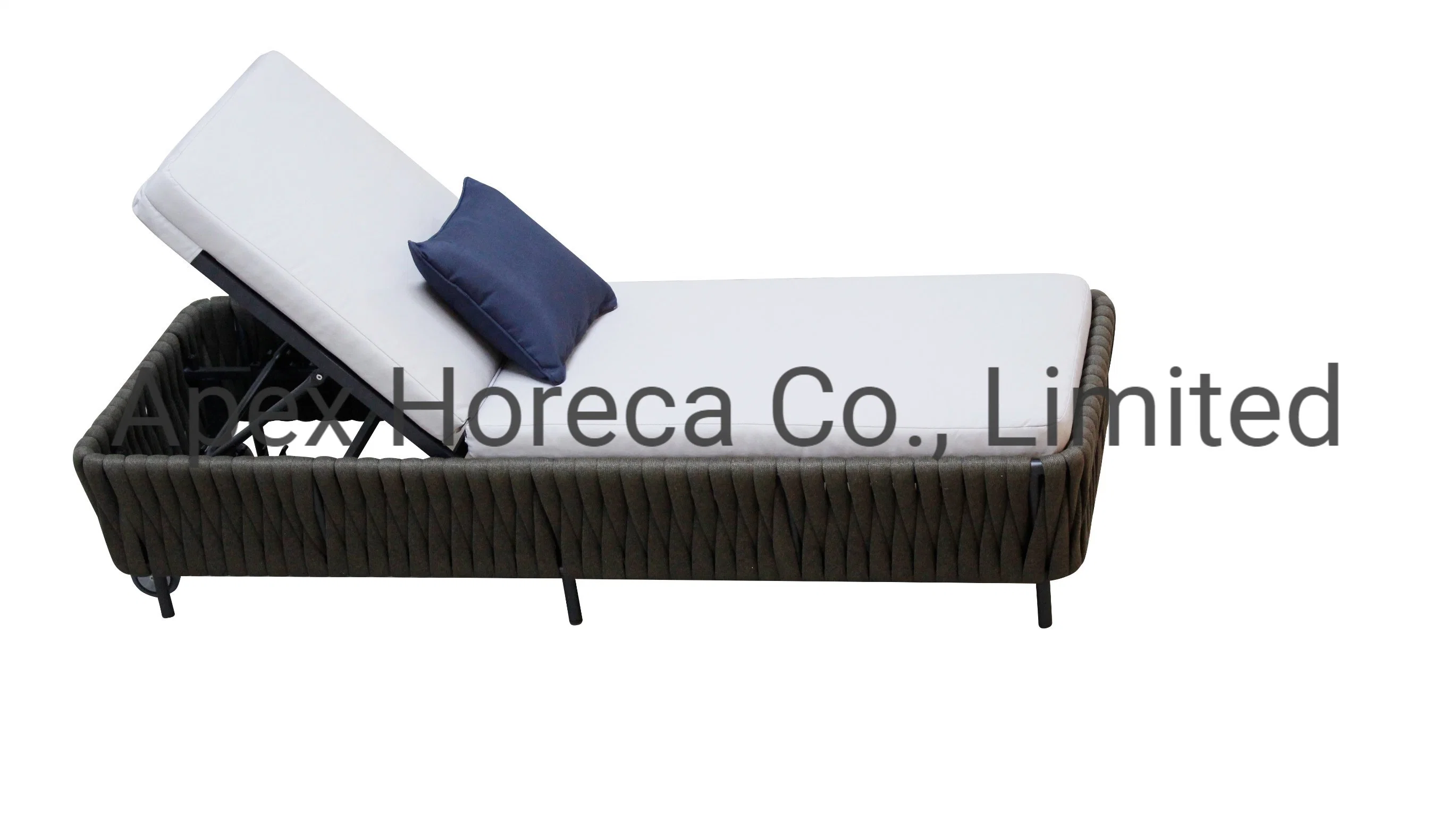 Modern Outdoor Furniture Rope Aluminum Daybed Sun Lounger Beach Chair