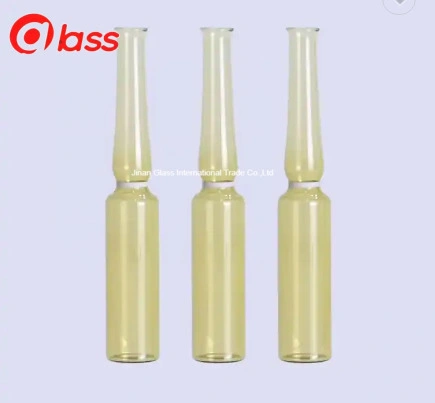 High Borosilicate USP النوع I ISO شكل C 1-10ml بني مصد زجاجي للحقن