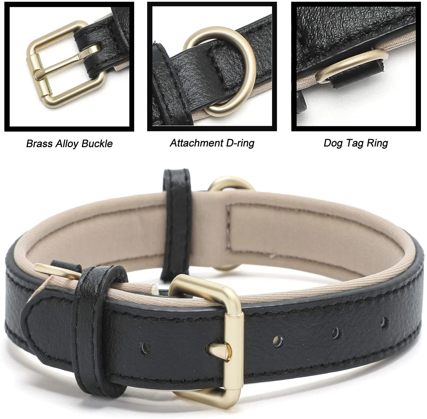Waterproof Dog Collar Leather Dog Accessory