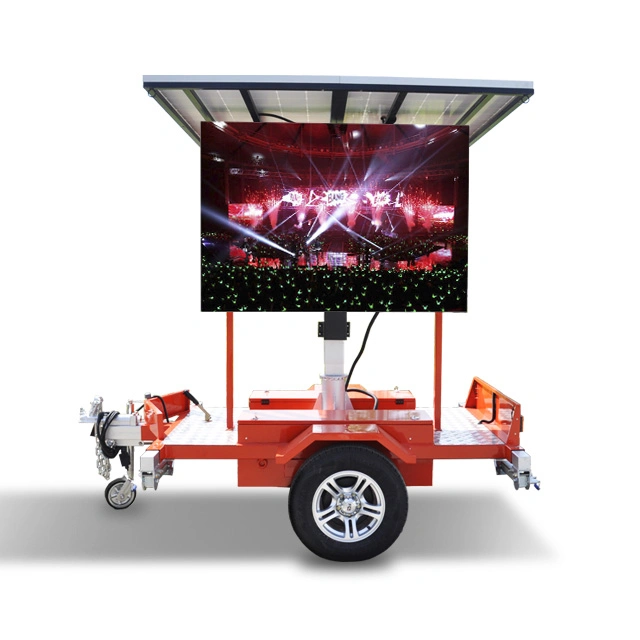 P5 Outdoor Solar Panel Powered Mobile LED Trailer Display Schild